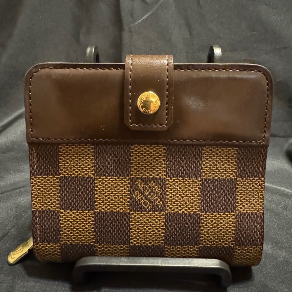 Louis Vuitton Damier Ebene Compact Zip Bi-fold Wallet